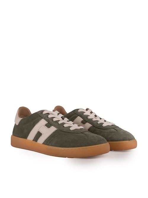 Sneaker Cool in suede Verde HOGAN | HXM6470FB60 U3U246Q